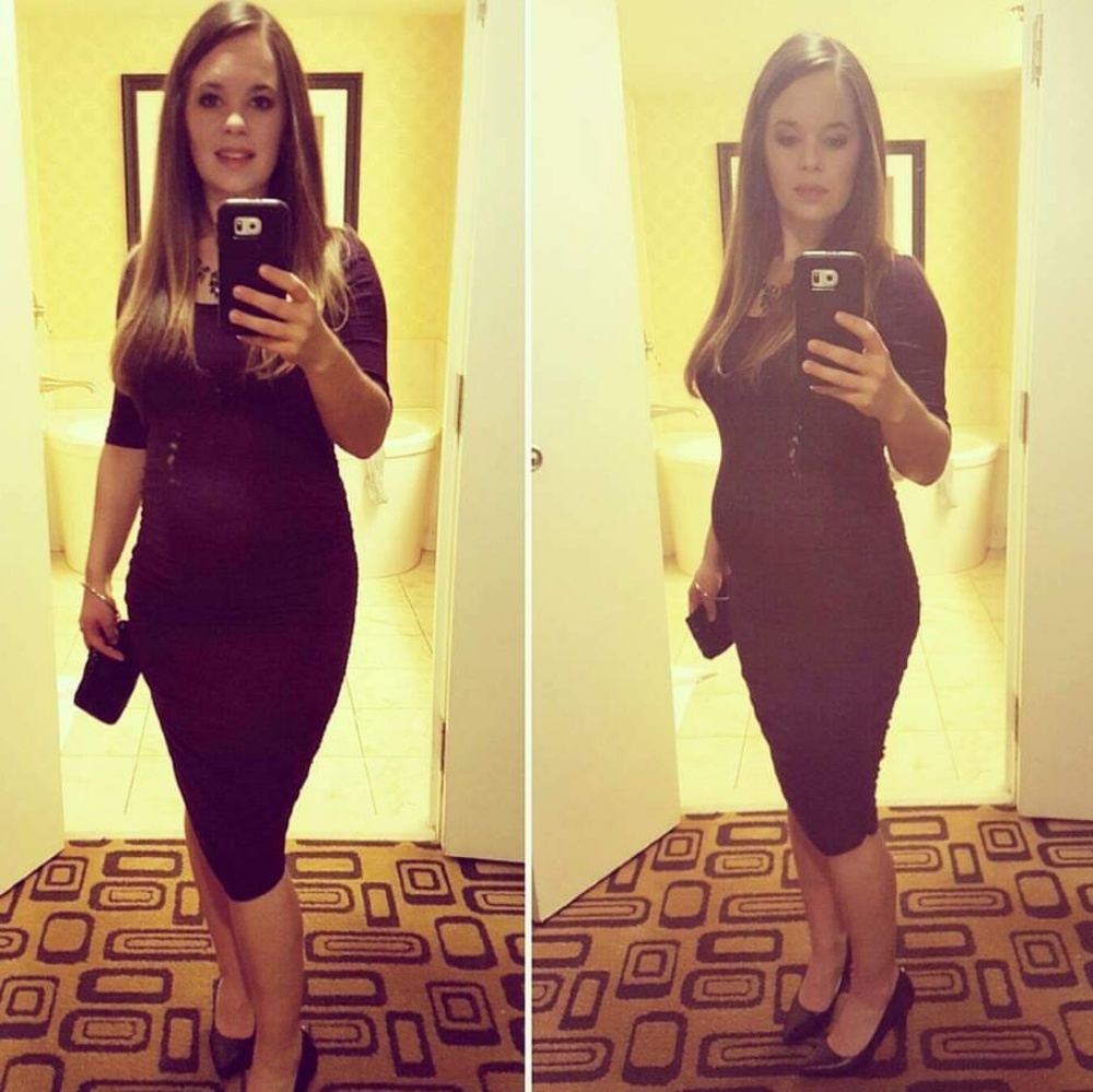 Motherhood Maternity Dress - Plum - S